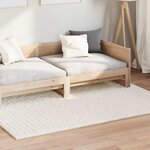 vidaXL Tapis de surface HUARTE Crème 200 x 140 cm Polyester