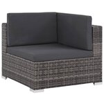 Salon de jardin meuble d'extérieur ensemble de mobilier 6 pièces avec coussins résine tressée gris 02_0016863