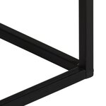 vidaXL Table console 110x30x75 cm bois de manguier massif brut et fer