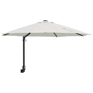 vidaXL Parasol de jardin Beige et Noir 248 x 248 x 148 cm