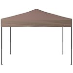 vidaXL Tente de réception pliable Taupe 3x3 m