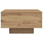 vidaXL Table basse Chêne artisanal 55 x 55 x 31 cm Bois d'ingénierie