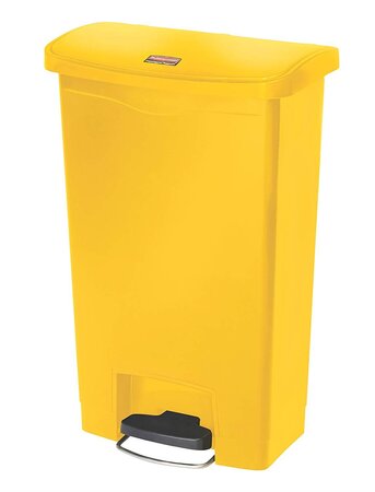 Collecteur à Pédale Slim Jim 50 litres (L)456 x (P)291 x (H)718 mm Jaune RUBBERMAID