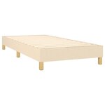 vidaXL Cadre de lit Crème 80x200 cm Tissu