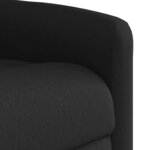 vidaXL Fauteuil de massage inclinable électrique Noir Tissu