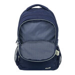 Sac à dos scolaire Milan Serie 1918 25L - 3 poches avant + 2 poches latérales - Poignées réglables et rembourrées - Taille 46 5x30x17cm - Couleur Bleu foncé