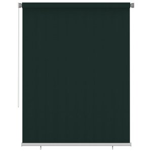 vidaXL Store roulant d'extérieur 180x230 cm Vert foncé PEHD