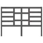 vidaXL Tête de lit Gris 156x4x104 cm Bois massif de pin