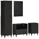 vidaXL Ensemble de meubles de salle de bain 4 Pièces bois manguier massif