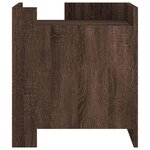 vidaXL Table de chevet chêne marron 45x50x50 cm bois d’ingénierie