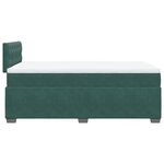 vidaXL Sommier à lattes de lit avec matelas vert foncé 120x190 cm