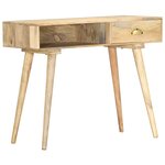 vidaXL Table console 90x45x75 cm bois de manguier massif