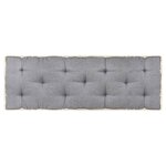 vidaXL Coussin de canapé palette Anthracite 120x40x7 cm