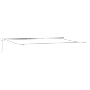 vidaXL Auvent Blanc 6 x 3 m Métal