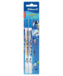 Lot de 2 effaceurs d'encre  sous blister  2 pointes  effacer & corriger PELIKAN