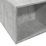 vidaXL Cadre de lit gris béton 140x190 cm bois d'ingénierie