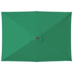 vidaXL Parasol d'extérieur avec mât en bois 150x200 cm vert