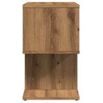 vidaXL Table de chevet chêne artisanal 50x30x51 5 cm bois d'ingénierie