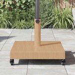 vidaXL Base de parasol extérieur Bois clair 45 x 45 x 31.5 cm