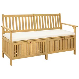 vidaXL Banc de rangement 2 -Seater 148 x 63 x 84 cm Rectangulaire