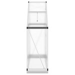vidaXL Serre avec cadre de base argenté 169x58x202 cm aluminium
