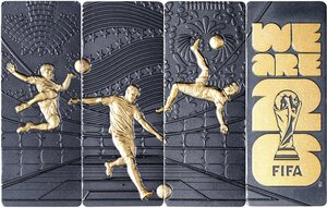 Pièce de monnaie en Argent 5 Dollars g 31.1 (1 oz) Millésime 2026 FIFA