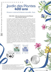 Document philatélique - 400 ans Jardin des Plantes