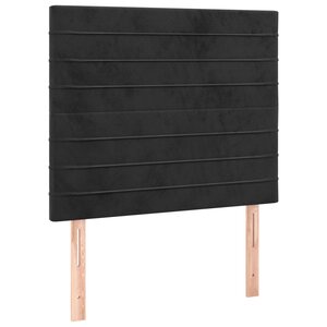 vidaXL Têtes de lit 2 Pièces Noir 90x5x78/88 cm Velours
