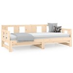 vidaXL Lit coulissant sans matelas bois de pin solide 2x(80x200) cm