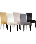 Housses de chaise en velours 56 x 48 x 48 cm - Doré