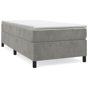 vidaXL Cadre de lit sans matelas gris clair 80x200 cm velours