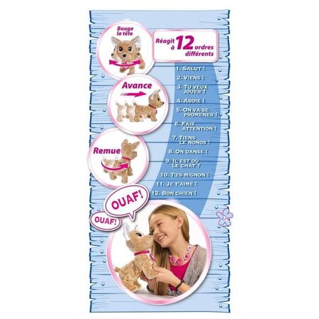 CHICHI LOVE Showstar Happy Peluche Interactive La Poste