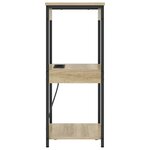 vidaXL Cabinet de chevet avec étagère Chêne Sonoma 41 x 31 x 76 cm