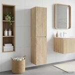 vidaXL Cabinet de Salle de Bain Mural Chêne Sonoma 33 x 34 5 x 160 cm