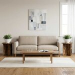 vidaXL Support de Plante 2 pièces Chêne fumé 40 x 40 x 40 cm