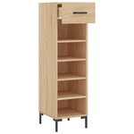 vidaXL Armoire à chaussures chêne sonoma 30x35x105cm bois d'ingénierie