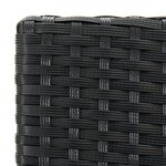 vidaXL Tabourets de bar de jardin et coussins lot de 2 résine tressée