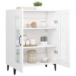 vidaXL Buffet blanc 69 5x34x90 cm bois d'ingénierie
