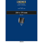 Bandes double soudure 210 x 170 mm pour blocs de timbres. Fond - Noir