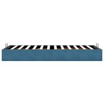 vidaXL Cadre de lit ottoman sans matelas bleu foncé 80x200 cm velours