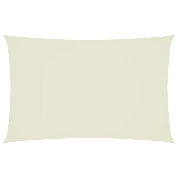 vidaXL Voile de parasol tissu oxford rectangulaire 2 5x5 m crème