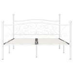 vidaXL Cadre de lit sans matelas avec sommier à lattes métal 120x200cm