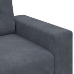 vidaXL Canapé causeuse gris foncé 120 cm velours