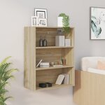 vidaXL Armoire murale suspendue Chêne sonoma 69 5x32 5x90 cm