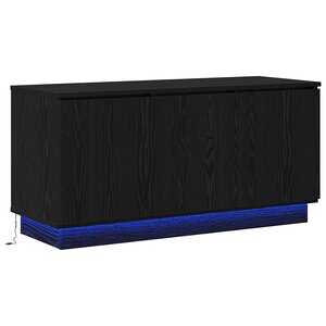 vidaXL Meuble TV Chêne noir 100 x 38 x 49 cm Bois d'ingénierie