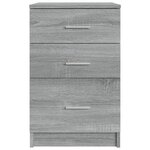 vidaXL Table de chevet Sonoma gris 40x40x63 cm Bois d'ingénierie