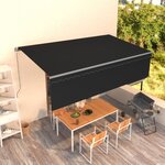 vidaXL Auvent rétractable manuel avec store 5x3 m Anthracite