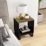 vidaXL Table basse 40x31x46 cm Bois de récupération et d'ingénierie
