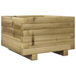 vidaXL Jardinière 40x40x26 5 cm bois de pin imprégné