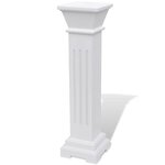 vidaXL Support pilier classique carré pour plantes MDF